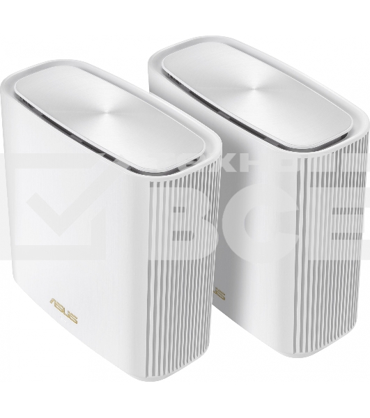 Бесшовный Mesh роутер Asus ZenWiFi XT9 (W-2-PK) AX7800 2.5GE/USB3.0 белый (упак.:2шт)