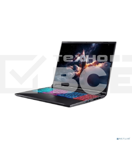 Ноутбук Acer Aspire Nitro V165AI ANV16S-41-R570 16'(2560x1600 (матовый) IPS)/AMD Ryzen 7 260(3.8Ghz)/32Gb/1024PCISSD Gb/noDVD/Ext:NVIDIA GeForce RTX 5060(8192Mb)/Cam/BT/WiFi/76WHr/war 1y/2.1kg/Silver/NoOS