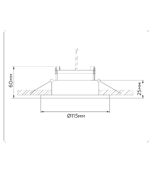 Светильник Ambrella light TN52333 SBK черный песок GX53 max 12W D115*25