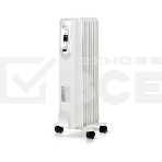 Масляный обогреватель Ballu Comfort BOH/CM-05WDN 1000 (5 секций) белый, 1000 Вт, 15 м2, термостат, фото2