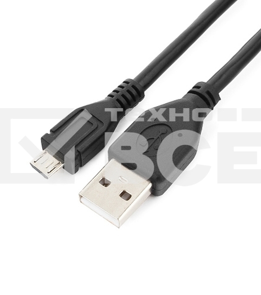 Кабель USB 2.0 Pro Cablexpert CCP-mUSB2-AMBM-1M, AM/microBM 5P, 1м, экран, черный, пакет