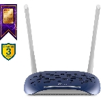 Маршрутизатор TP-Link VDSL/ADSL 300Mbps Wi-Fi VDSL/ADSL Modem Router, 802.11b/g/n, 300Mbps at 2.4GHz, 4 FE LAN ports, 2 fixed antennas, Clound Support, with VDSL splitter, Annex A/B, фото 1