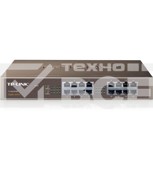 Коммутатор TP-Link SMB TL-SG1016D неуправляемый настольный/19U 16x10/100/1000BASE-T