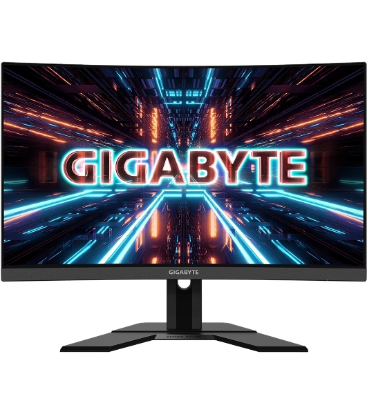 Монитор 27' Gigabyte G27QC A VA 2560x1440, 165 Гц, 1 мс, 16:9, 250 кд/м², HDMI 2.0 (x2), DP 1.2, 3.5 Jack, USB Hub (2x USB 3.0), динамики (2x2 Вт), FreeSync, изогнутый экран (1500R), черный