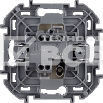 Переключатель без фиксации - кнопка, Н.О./Н.З. контакты 6A 250В слоновая кость, фото2