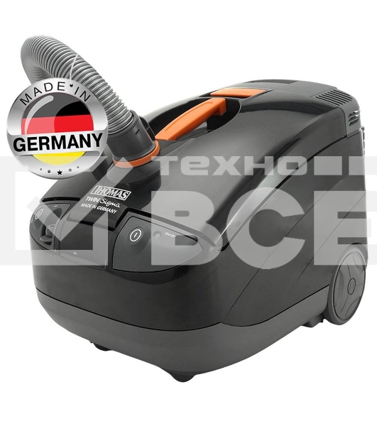Пылесос Thomas TWIN Sigma Aquafilter (788559) серый, 300/1600 Вт, уборка сухая и влажная, пылесборник аквафильтр 4 л