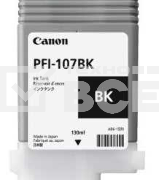 Картридж струйный Canon PFI-107BK (6705B001) черный (130 мл) для Canon iP F680/685/780/785