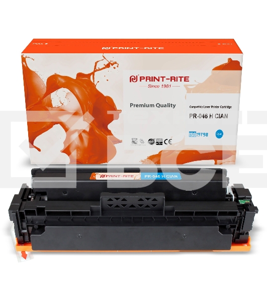 Картридж лазерный Print-Rite TFC452CPU1J PR-046 H CIAN 046 H Cian голубой (5000стр.) для Canon LBP 653Cdw/654Cx/MF732Cdw/734Cdw/735Cx
