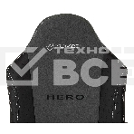Кресло игровое Zombie Hero серый текстиль/эко.кожа крестов. пластик, фото7