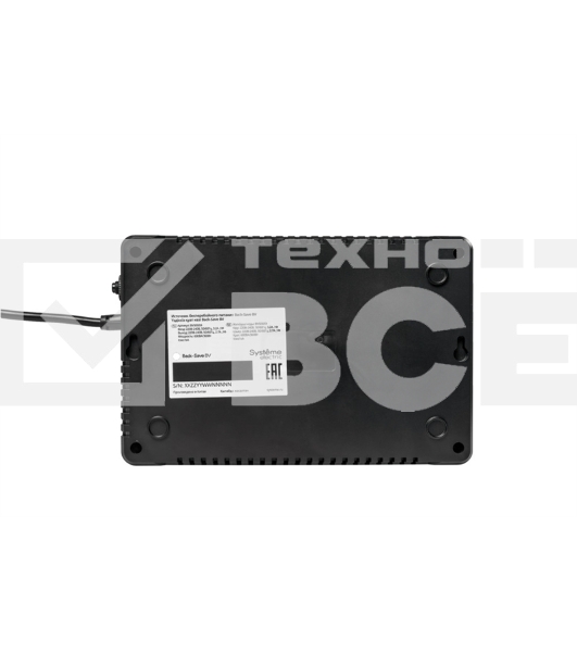 Источник бесперебойного питания Systeme Electriс Back-Save, 600VA/360W, 230V, Line-Interactive, AVR, 6xC13 Outlets, USB charge(type A), USB