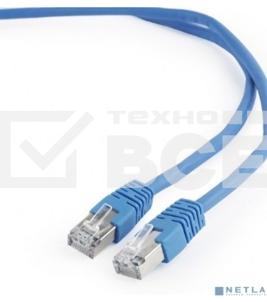 Патч-корд FTP Cablexpert кат.6, 1м, литой, многожильный (черный)