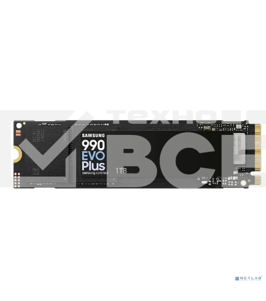 Накопитель SSD Samsung 990 EVO Plus, 1024 ГБ, M.2 2280, PCIe 5.0 x2, NVMe, R/W 7150/6300