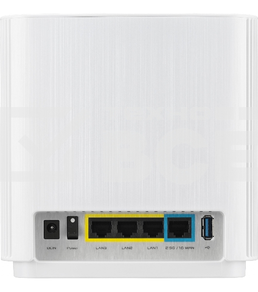 Бесшовный Mesh роутер Asus ZenWiFi XT9 (W-2-PK) AX7800 2.5GE/USB3.0 белый (упак.:2шт)