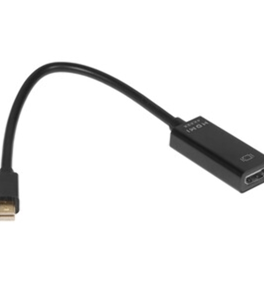 Переходник miniDisplayPort -> HDMI, Cablexpert A-mDPM-HDMIF4K-01, 4K, 20M/19F, кабель 15 см, черный, пакет