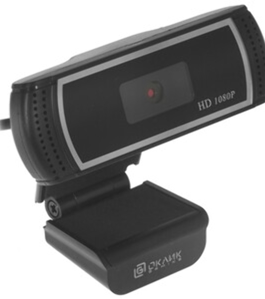 Веб-камера OKLICK OK-C013FH 1920x1080, 30 кадр/с, USB Type-A, микрофон (шумоподавление), универсальное крепление