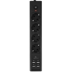 Сетевой фильтр Cablexpert Exnovo EXN-4-U4-W-2, 4 р, 16А, 4хUSB, 3.4A, 2 м, ур.защиты 4+, белый, коробка, фото4