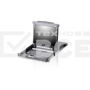 Коммутаторы консоли ATEN SINGLE RAIL 16P PS/2-USB LCDKVMP 17INCH (CL5716MR).