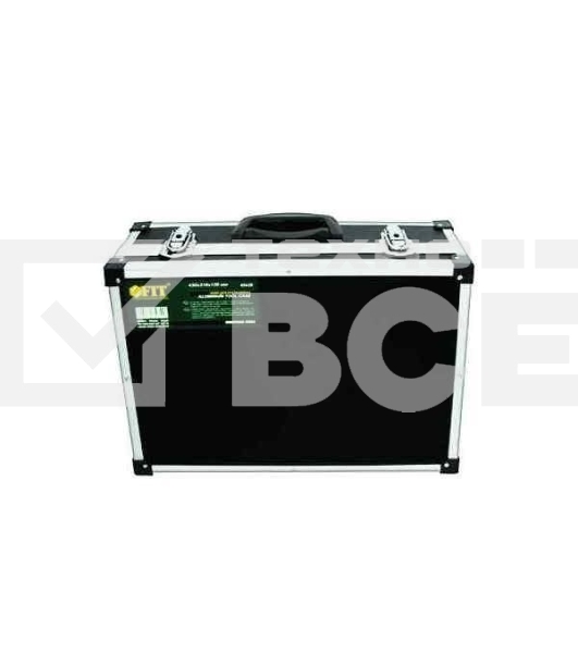 Ящик для инструмента FIT 65630алюминиевый (43 x 31 x 13 см) (черный)