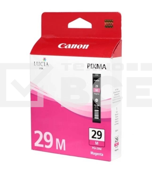 Картридж струйный Canon PGI-29M (4874B0011) пурпурный (281стр.) для Canon Pixma Pro 1