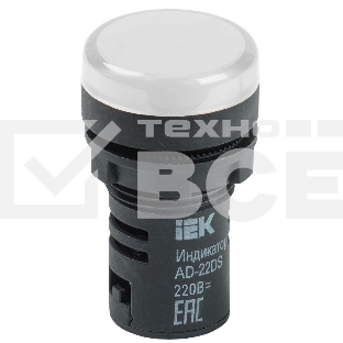 Арматура светосигнальная AD-22DS 220В бел. ИЭК BLS10-ADDS-230-K01