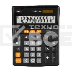 Калькулятор настольный Deli EM888 черный 12-разр., фото 1