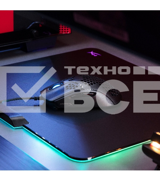 Мышь проводная HyperX Pulsefire Haste черный, 16000 dpi, USB, кнопки - 6