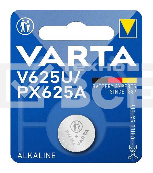 Батарейка Varta ELECTRONICS LR9/625 BL1 Alkaline 1.55V (4626) (1/10/100)