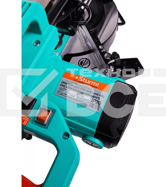 Пила торцовочная Sturm! MS5525WM, 2300 Вт, диск 255 мм, 3200/4500 об/мин, РЕЗКА МЕТАЛЛА, протяг