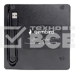 Оптический привод внешний с интерфейсом USB Gembird DVD-USB-03 пластик, черный, фото7