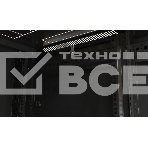 Шкаф серверный Hyperline (TTBR-4262-DD-RAL9004) напольный 42U 600x1200мм пер.дв.перфор.2ств. задн.дв.перфор.2-хст. 2 бок.пан. 800кг черный 1110мм IP20 сталь, фото 1