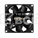 Вентилятор для корпуса ExeGate EX08038S3P-24 черный, 80 мм, 4500 об/мин, 43.2 дБ, 3 pin, фото3