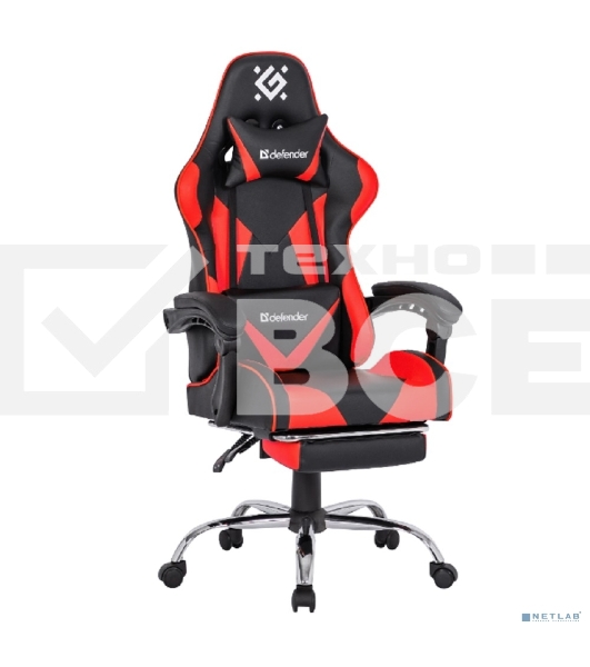 Кресло игровое Defender PILOT RED/BLACK