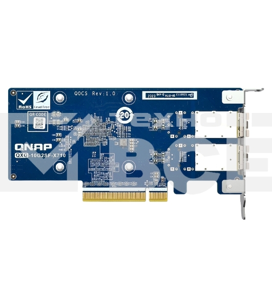 Сетевая карта QNAP Expansion Card QXG-10G2SF-X710 PCIe Gen3 x8 2x10GbE(SFP+)