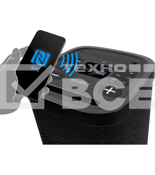 Мобильные колонки Sven PS-950 2.0 черные 2x80 W Bluetooth