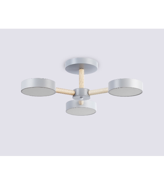 Светильник Ambrella light FL4822/3 GR серый 3000K-6400K 40W D580*160 (ПДУ ИК)