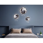 Настенно-потолочный светодиодный светильник Ambrella light FW11112 BK черный 25W LED 3000-6400K D400*38, фото4