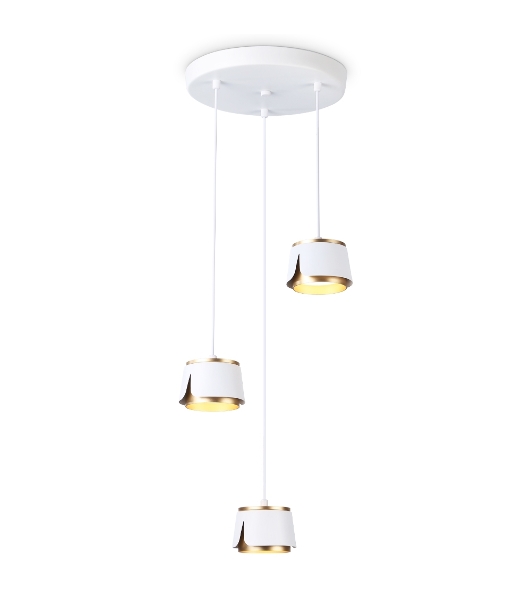 Светильник Ambrella light TN71249/3 WH/GD белый/золото GX53/3 D250*1090