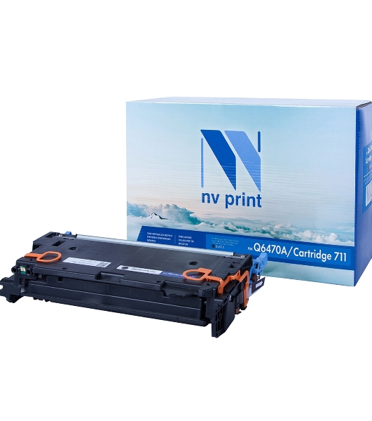 Картридж лазерный NVPrint совместимый HP Q6470A/Canon 711 Black для LaserJet Color 3505/3505x/3505n/3505dn/3600/3600n/3600dn/3800/3800n/3800dn/3800dnt/Canon LBP-5300/5360/MF-9130/9170/9220Cdn/9280Cdn (6000k)