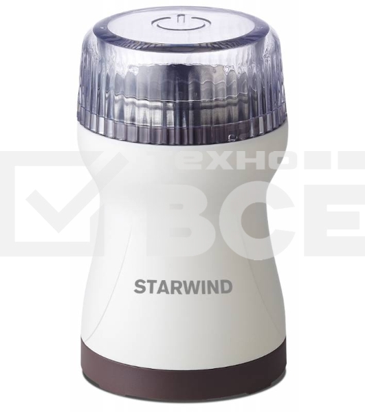 Кофемолка Starwind SGP4422 200Вт сист.помол.:ротац.нож вместим.:40гр белый/коричневый