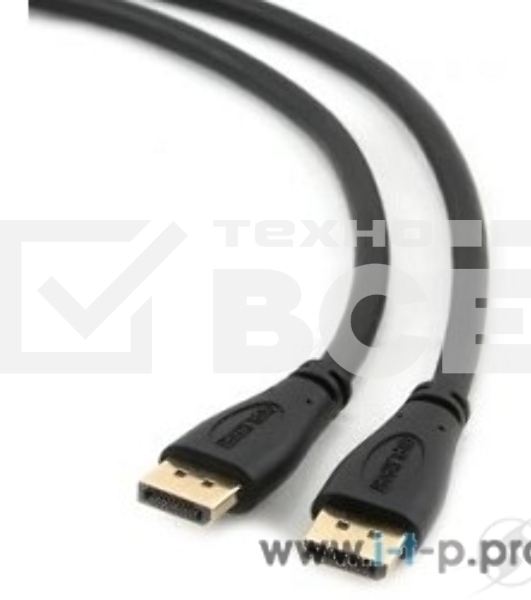 Кабель DisplayPort Gembird/Cablexpert CC-DP2-10, v1.2, 3м, 20M/20M, черный, экран, пакет