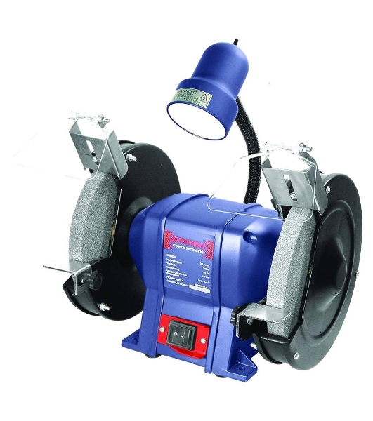 Точило КРАТОН BG 350/200 L 350Вт 2950об/мин диск 200х20х32мм эл. подсв.