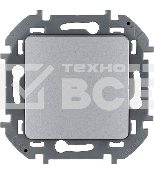 Переключатель без фиксации - кнопка, Н.О./Н.З. контакты 6A 250 В алюминий