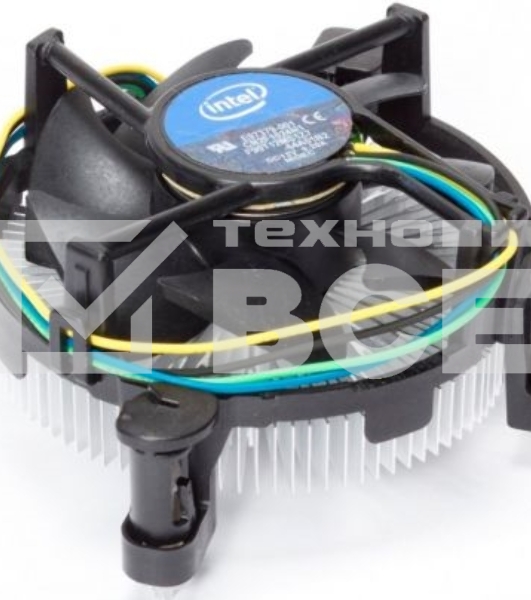 Кулер Intel E97379  серебристый/черный 90мм алюминий 2500rpm 27db 4-pin 73W 58мм