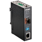 Промышленный медиаконвертер D-Link DIS-M100G-SW/A1A с 1 портом 100/1000Base-T и 1 портом 100/1000Base-X SFP, фото 1