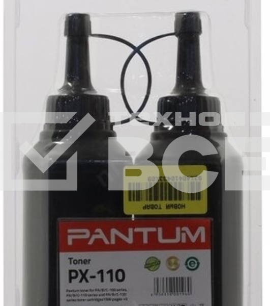 Тонер Pantum PX-110 черный флакон 2x (в компл.:2 чипа) для принтера P2000/M5000/M6000