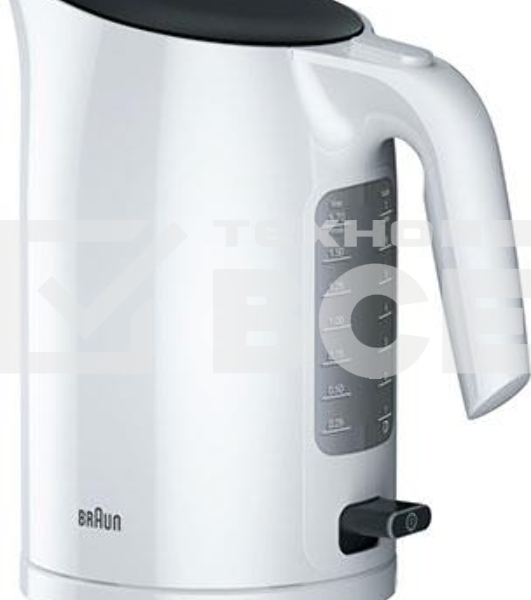 Чайник электрический Braun WK3100WH  1.7л. 2200Вт белый (корпус: пластик)