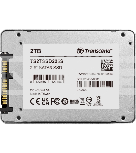 Накопитель SSD Transcend SSD 225S, 2.0Tb, 2.5