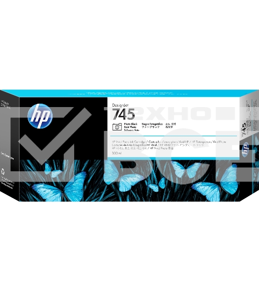 Картридж струйный HP 745 300-ml фото черный Ink Cartridge