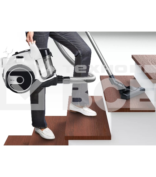 Пылесос Bosch BGS05A222 белый/черный, 700 Вт, уборка сухая, пылесборник контейнер 1.5 л