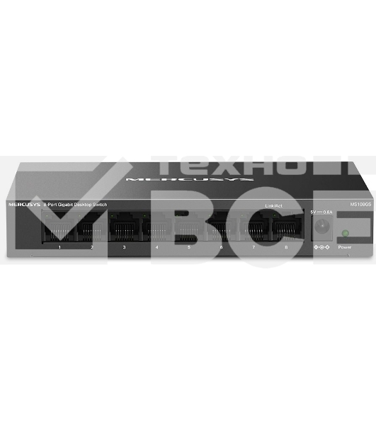 Настольный коммутатор Mercusys MS108GS с 8 гигабитными портами